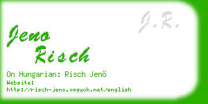 jeno risch business card